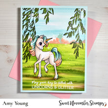 Load image into Gallery viewer, Clear Stamp Set - Fairytale Unicorns 4x6