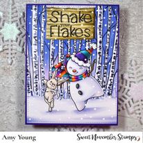Load image into Gallery viewer, Digital Stamp - Snowmen Sentiment Set