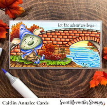 Load image into Gallery viewer, Digital Stamp - Don't Feed the Trolls: Troll Bridge Background Builder Set