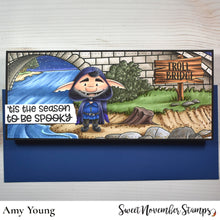 Load image into Gallery viewer, Digital Stamp - Don't Feed the Trolls: Troll Bridge Background Builder Set