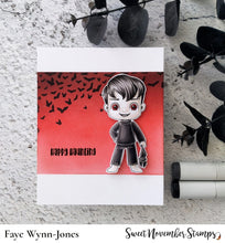 Load image into Gallery viewer, Clear Stamp Set - Frightful Flutterbee Bram