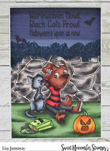 Clear Stamp Set - Midnight's Halloween Adventures #2
