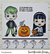 Load image into Gallery viewer, Clear Stamp Set - Frightful Flutterbee Bram