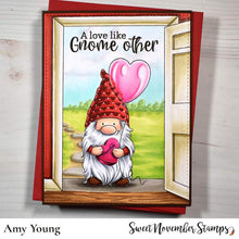 Load image into Gallery viewer, Digital Stamp - Valentine Gnome sentiment set
