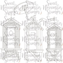 Load image into Gallery viewer, Digital Stamp - Background Builder: Beach Hut set