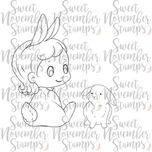Digital Stamp - Bun Bun: Coco and bunny