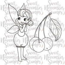 Load image into Gallery viewer, Digital Stamp - Summer Fruit Fairies: Cherry