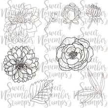 Load image into Gallery viewer, Digital Stamp - Scene Builder: Dahlia and Peony Background set