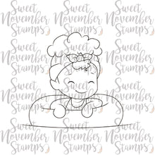 Load image into Gallery viewer, Digital Stamp - A Wee splash of fun: Floating Fiona