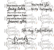 Load image into Gallery viewer, Digital Stamp - Galentine Fairies: Sentiment Pack