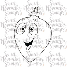 Load image into Gallery viewer, Digital Stamp - Happy Tree Ornament: Teardrop