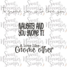 Load image into Gallery viewer, Digital Stamp - Valentine Gnome sentiment set