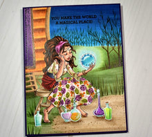 Load image into Gallery viewer, Digital Stamp - Ladies of All Hallow's Eve: Saoirse the Seer