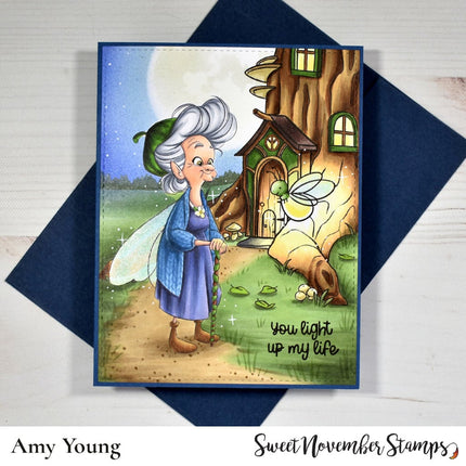 Digital Stamp - Granny Thistleblossom