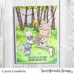 Digital Stamp - Spring Woodland: Alice and Bird