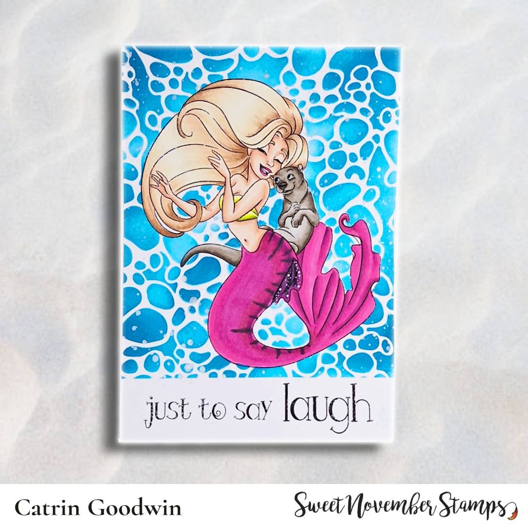 Digital Stamp - Love to Sea You: Otterly Fun