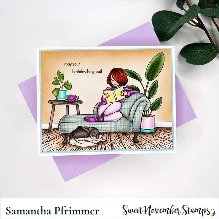 Clear Stamp Set - Simple Room Reading Nook Add-On