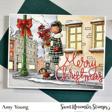 Load image into Gallery viewer, Clear Stamp Set - Retro Christmas Shoppers
