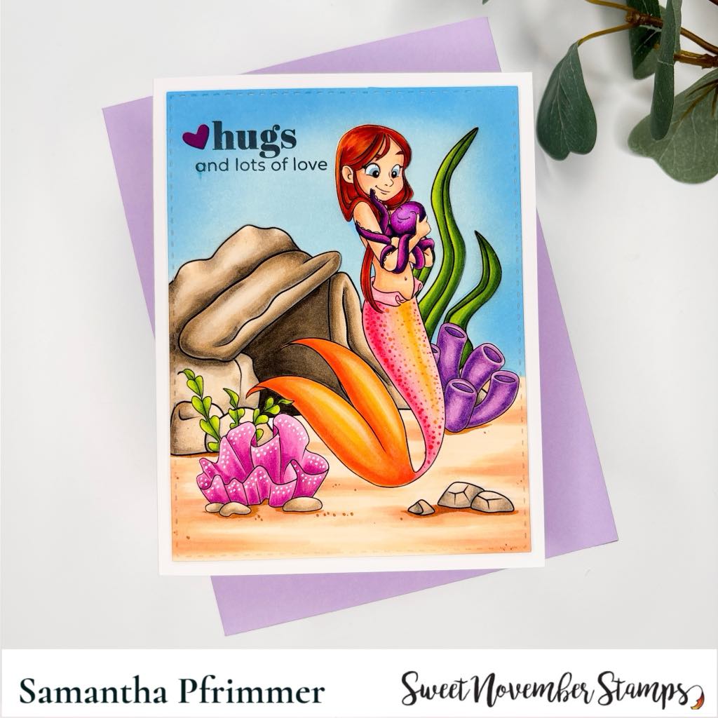 Digital Stamp - MerMay 24: Octopus Hugs