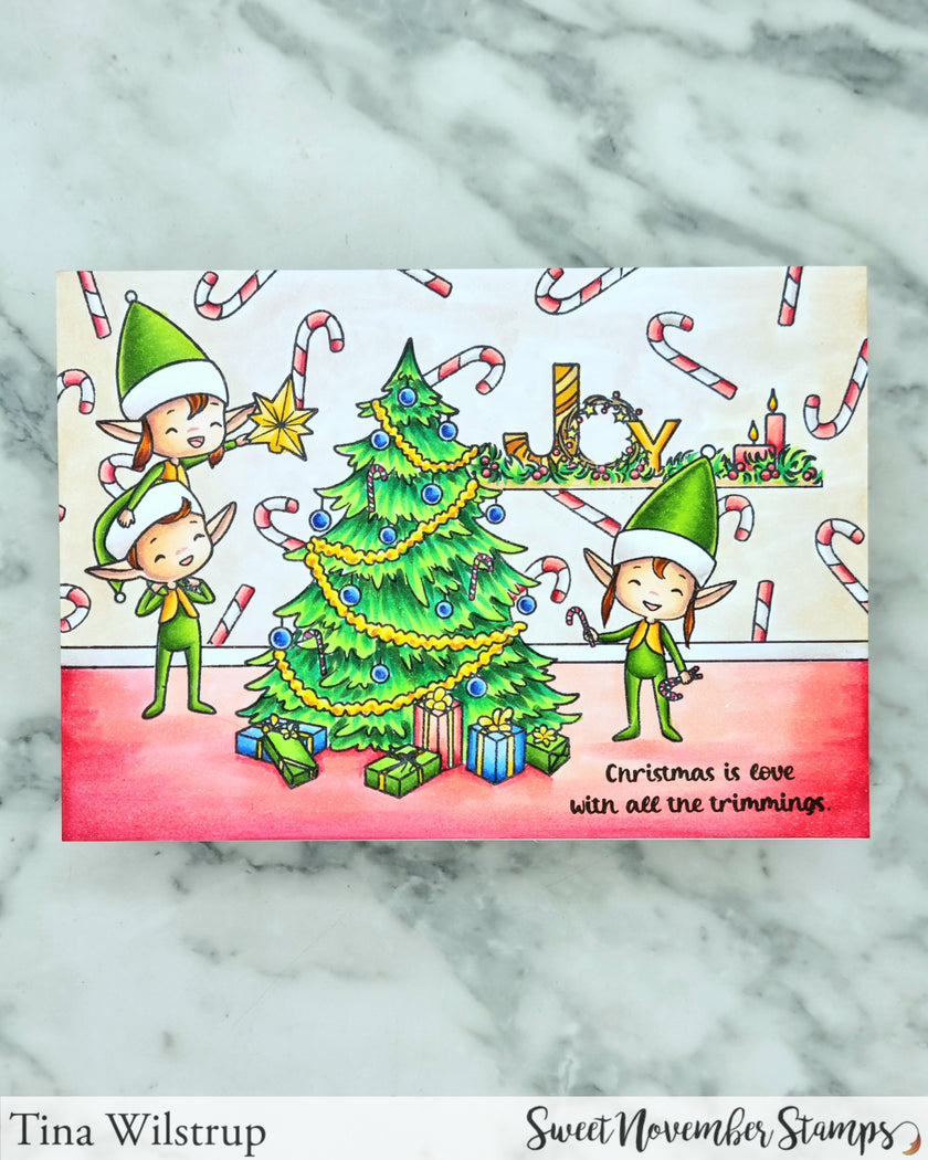 Clear Stamp Set - Wee Tree Trimmers