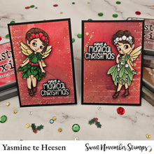 Load image into Gallery viewer, Clear Stamp Set - Mistletoe and Holly Fairies
