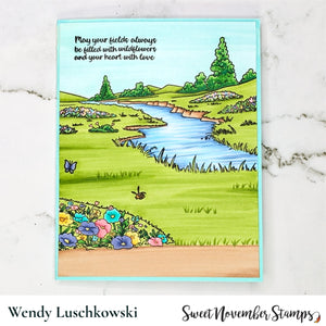 Clear Stamp Set - Background Builder: Wildflower Meadow