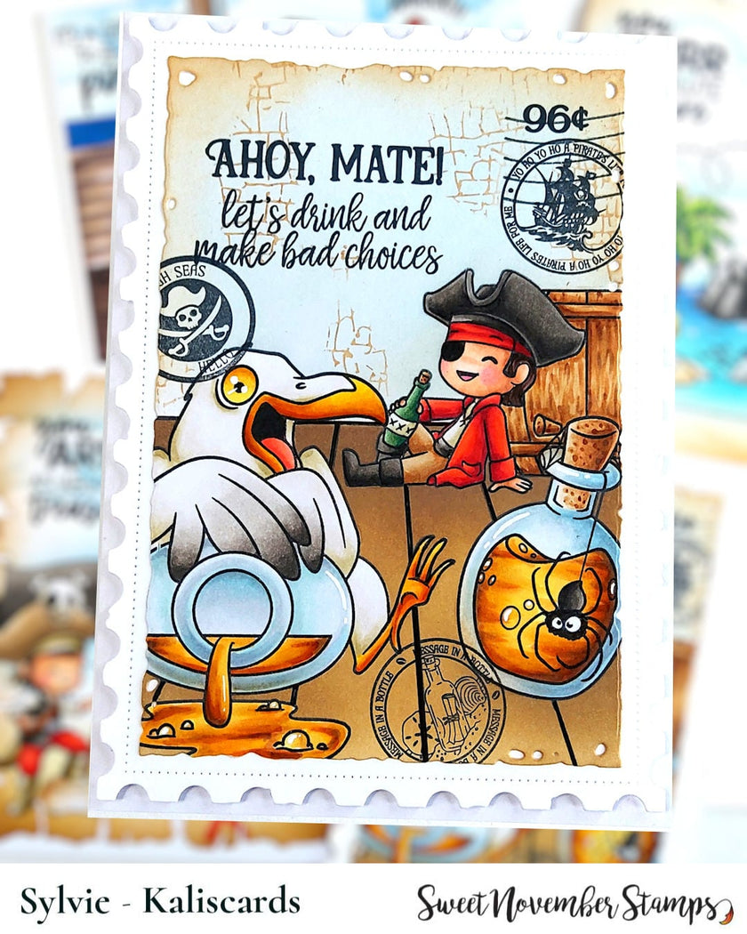 Clear Stamp Set - A Wee Bit of Piracy