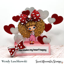 Load image into Gallery viewer, Digital Stamp - Hearts and Bows: Helena Hearts
