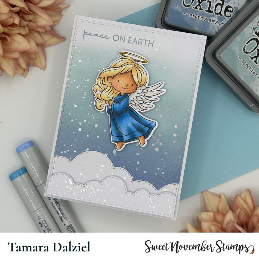 Digital Stamp - Little Christmas Angel