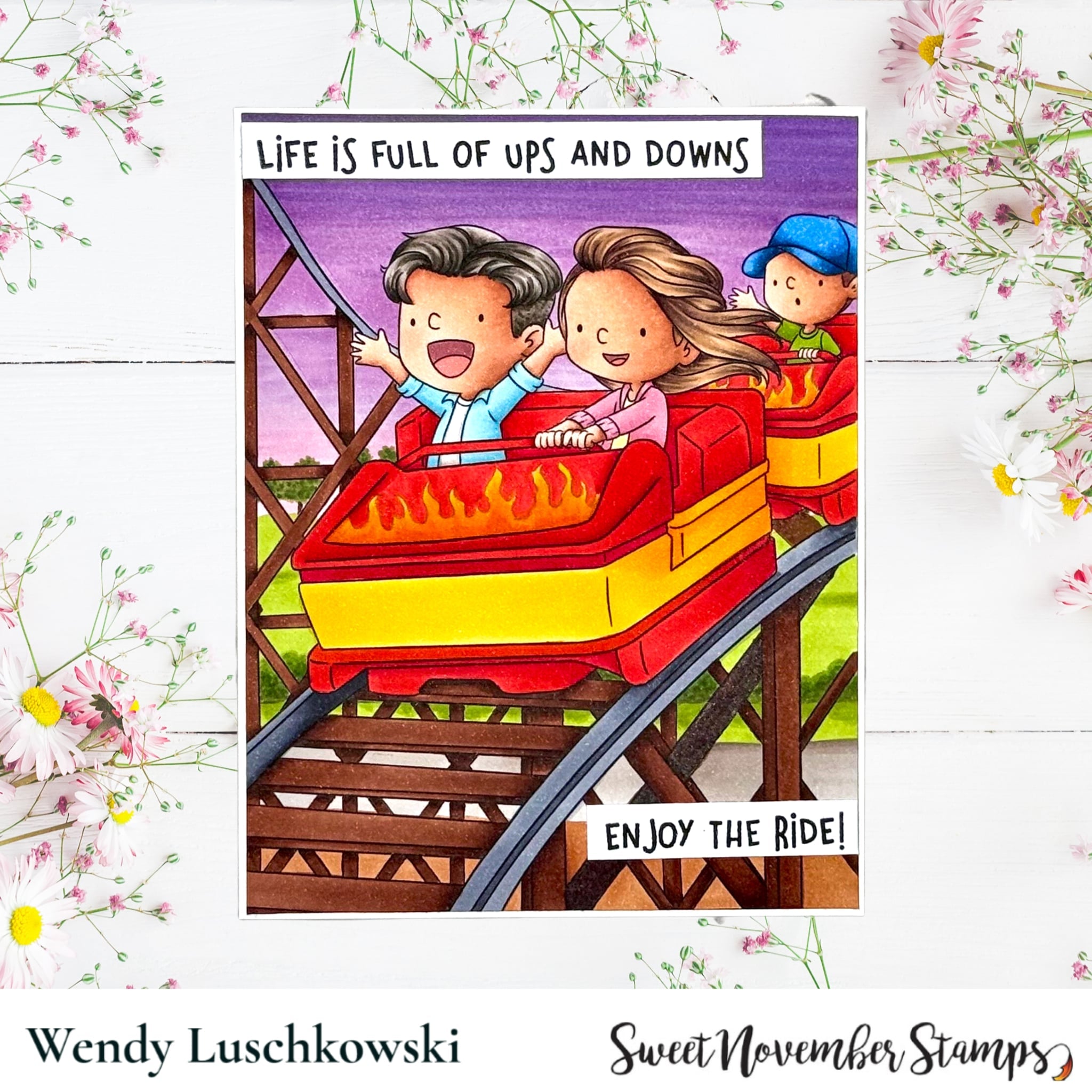 Digital Stamp - Fair Fun: Roller Coaster