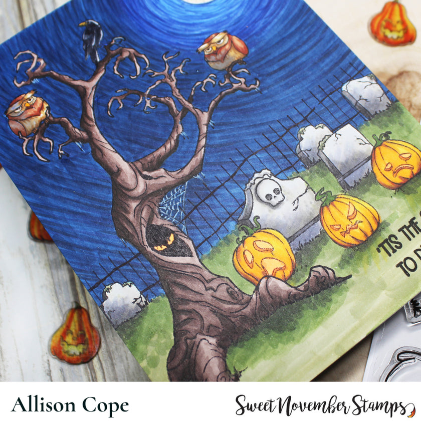 Clear Stamp Set - Background Builder: Spooky Tree