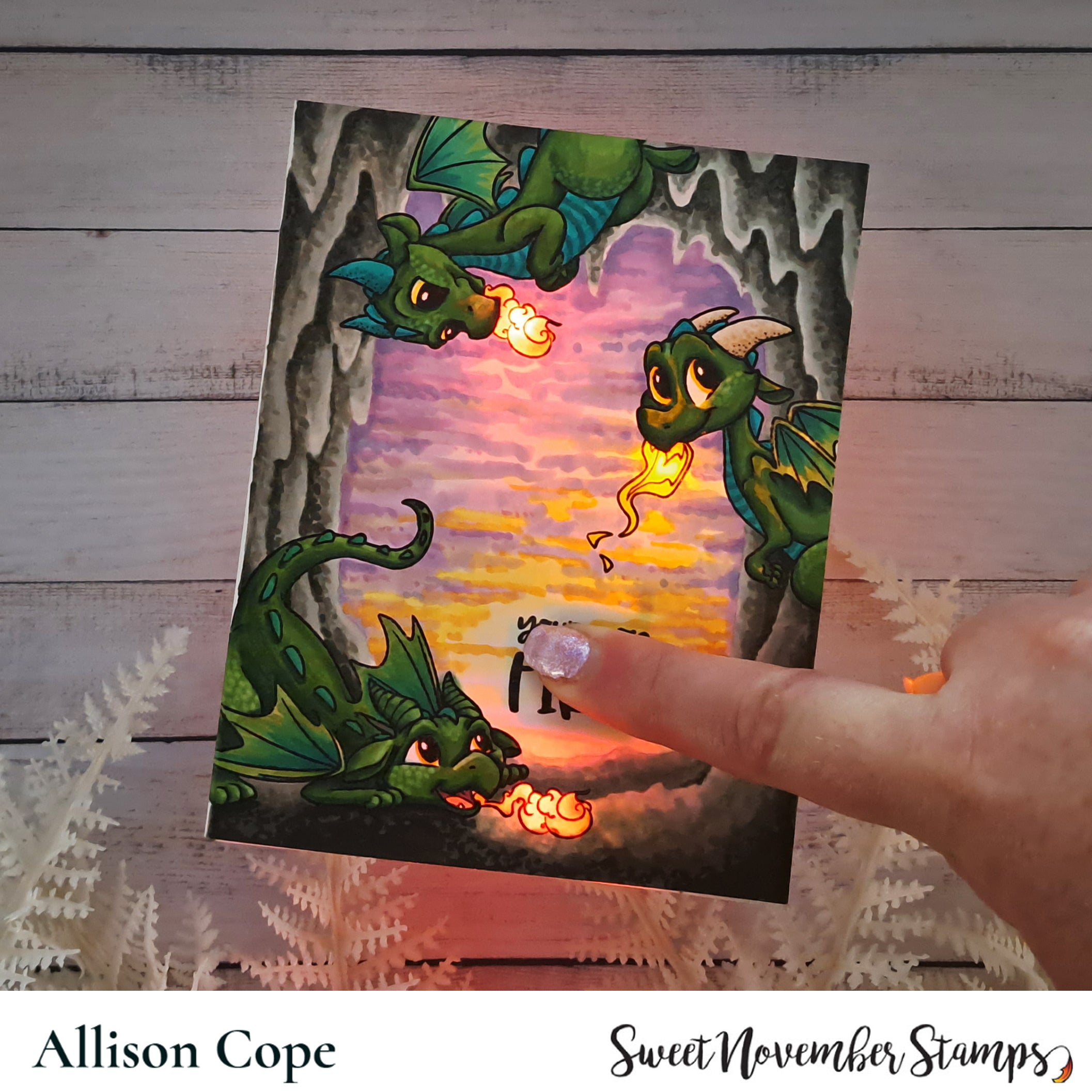 Clear Stamp Set - Dragon Trio 4x6