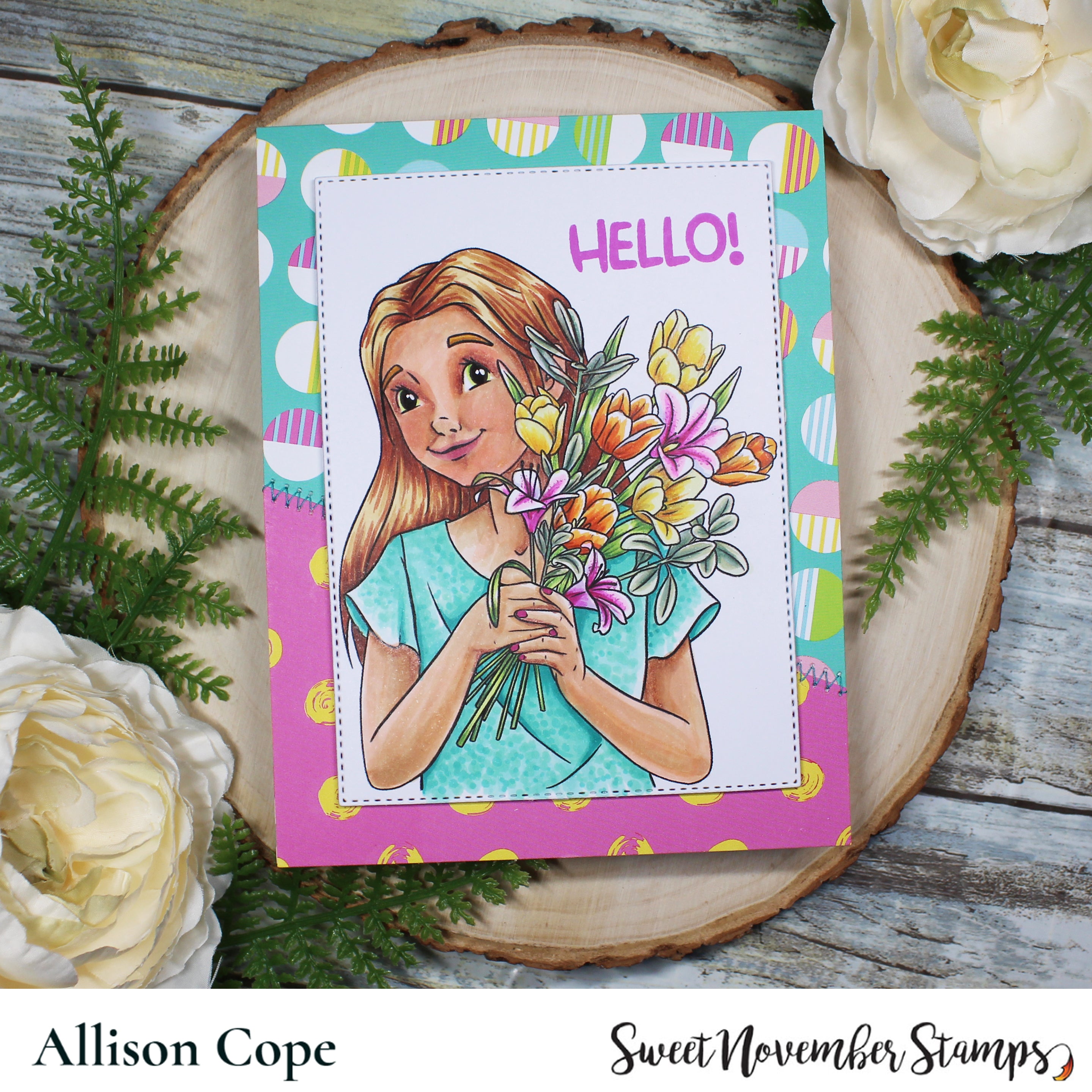Digital Stamp - May Flowers: Lizzie