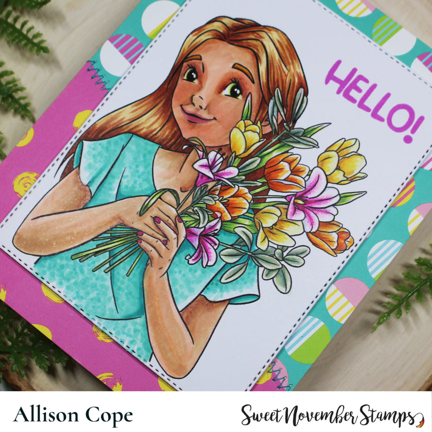 Digital Stamp - May Flowers: Lizzie