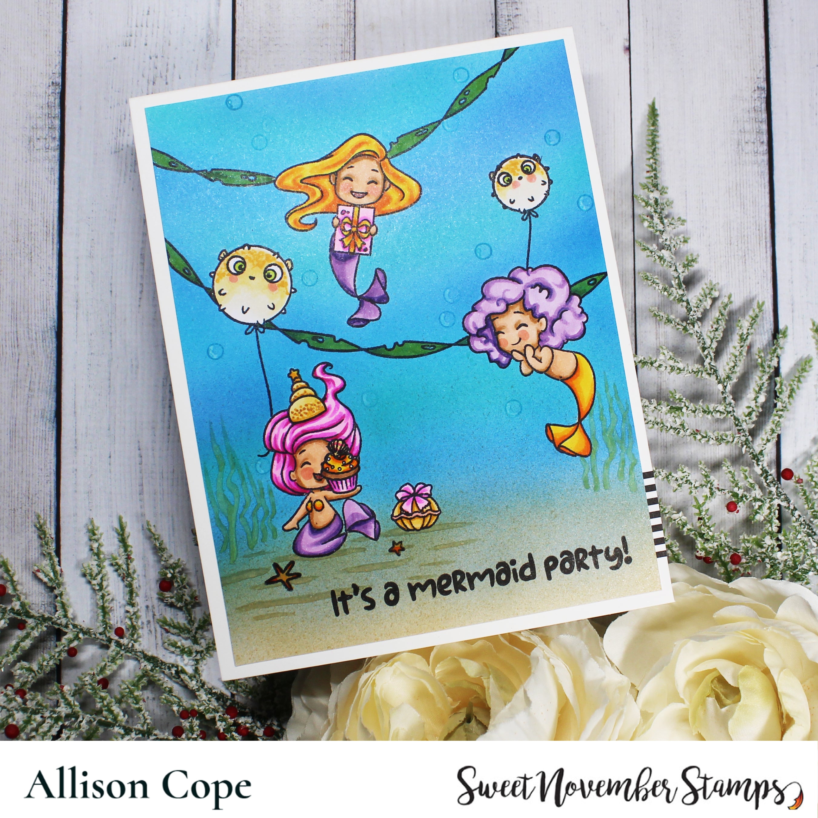 Clear Stamp Set - Merwee Party