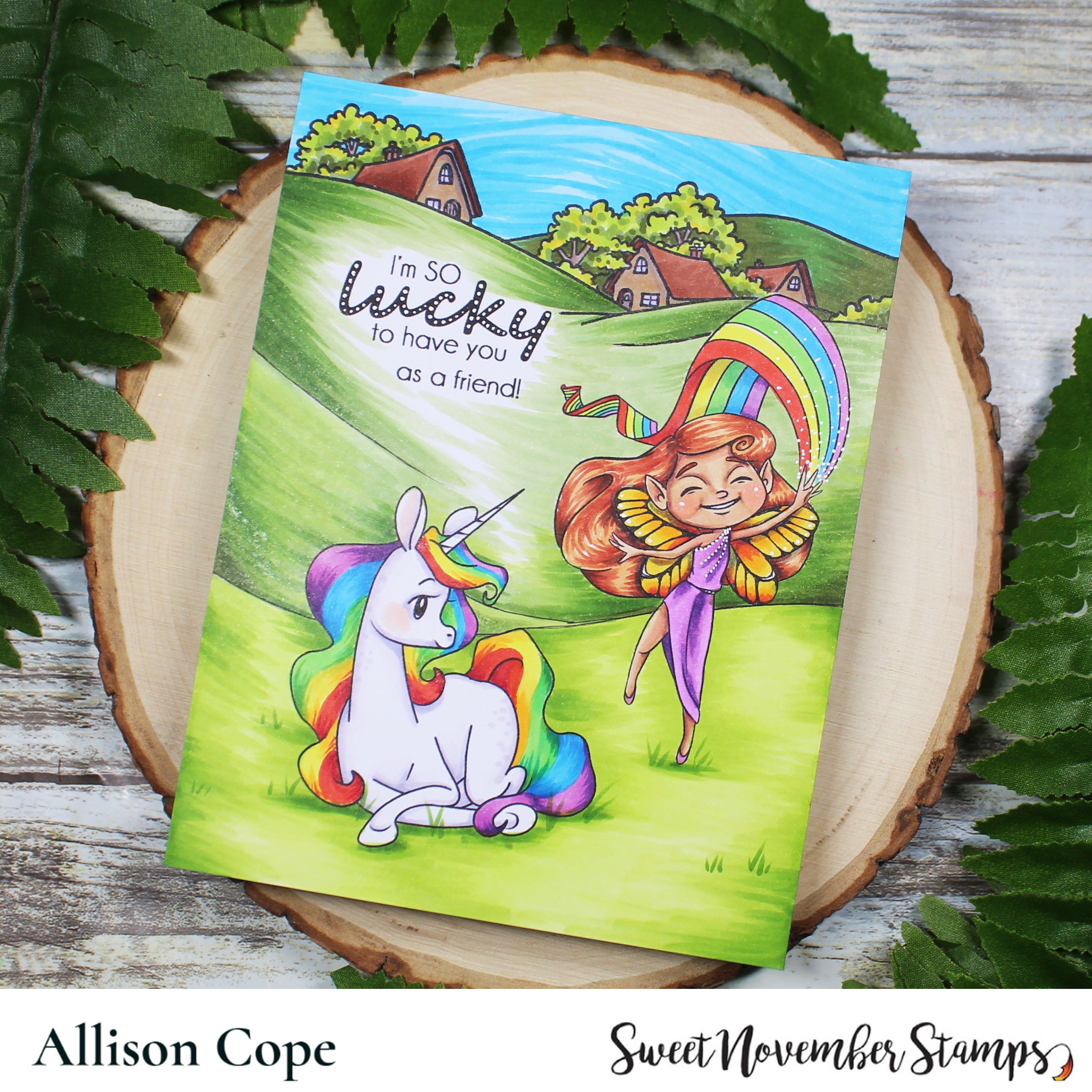 Digital Stamp - Rainbow Fairy