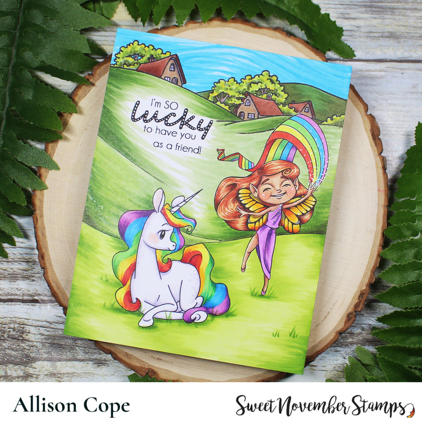 Digital Stamp - Rainbow Fairy