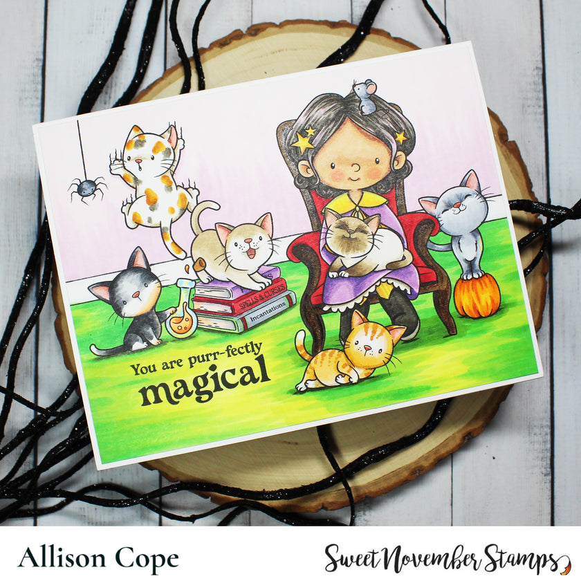 Clear Stamp Set - Black Cat Magic