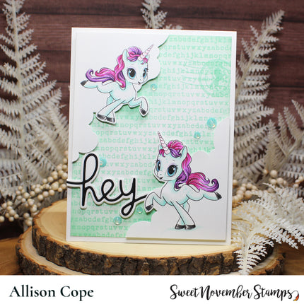 Digital Stamp - Daydream Unicorn