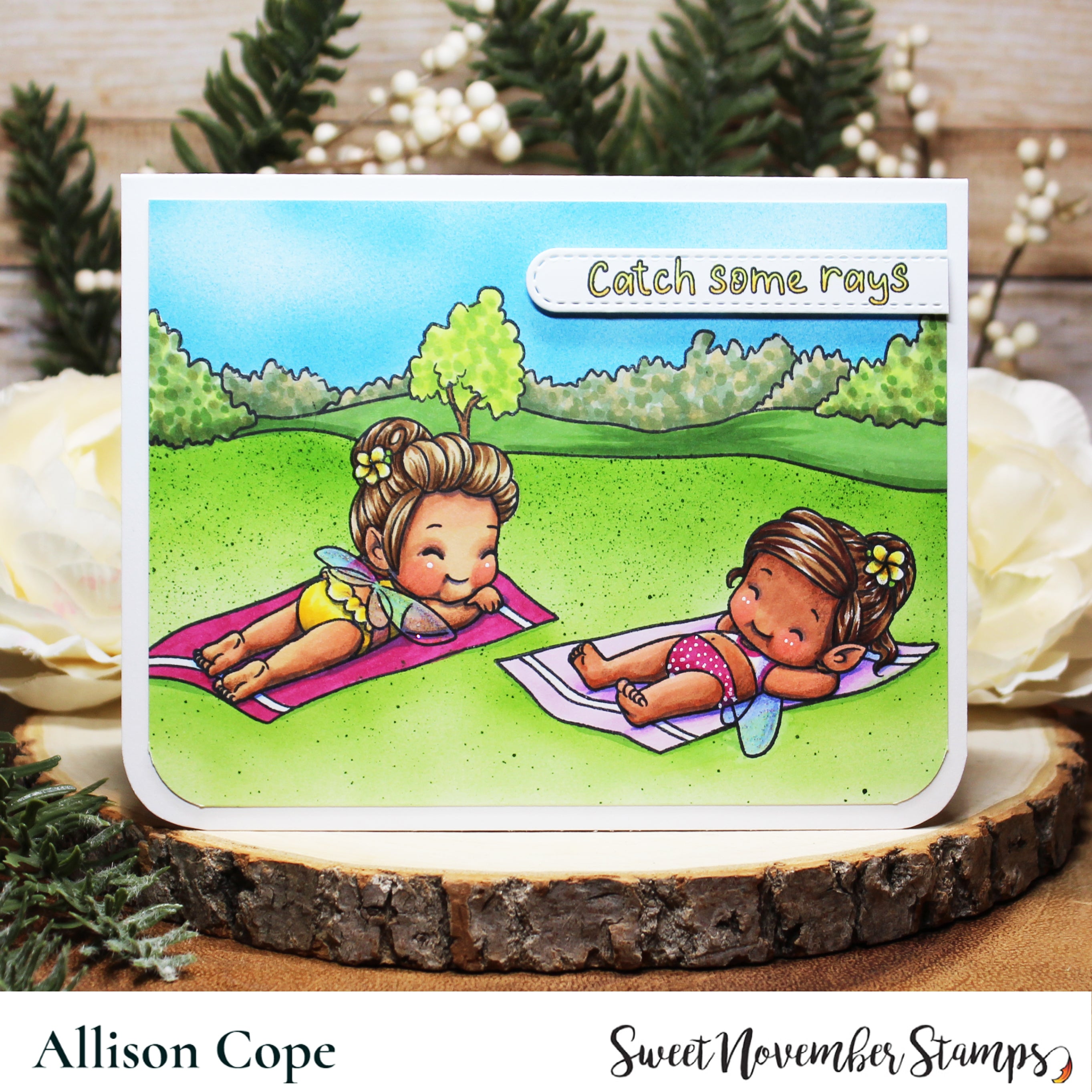 Clear Stamp Set - Fairwee Sun Bathers