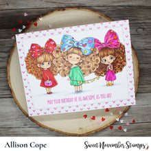 Load image into Gallery viewer, Digital Stamp - Hearts and Bows: Hallie Hearts
