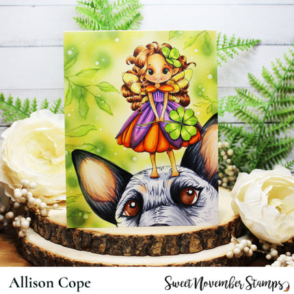 Digital Stamp - Magpie Cloverwood