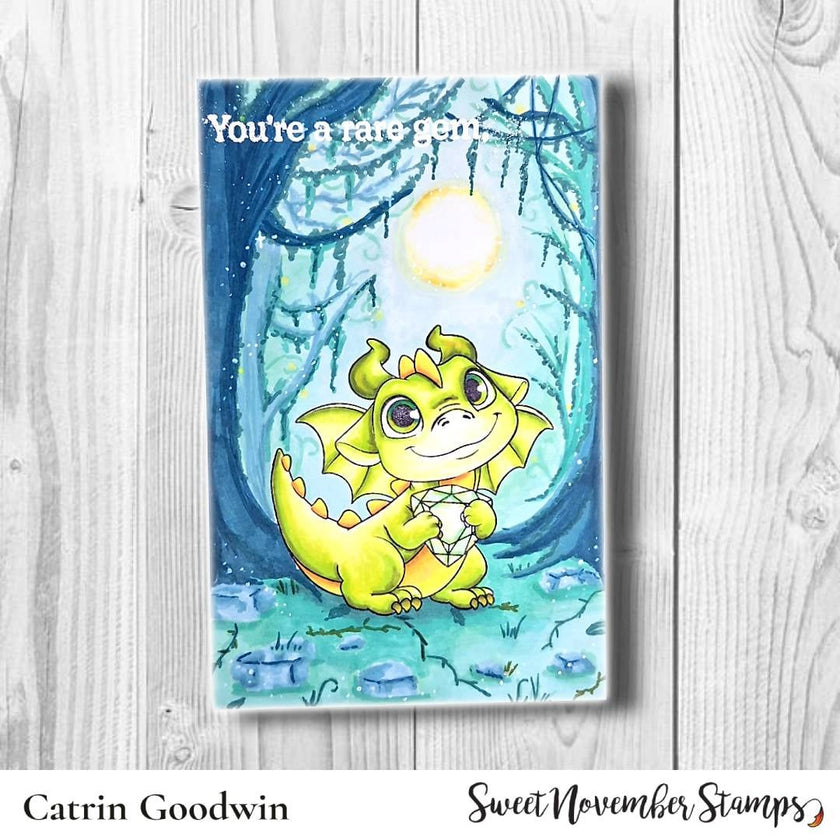 Clear Stamp Set - August Peridot Dragon