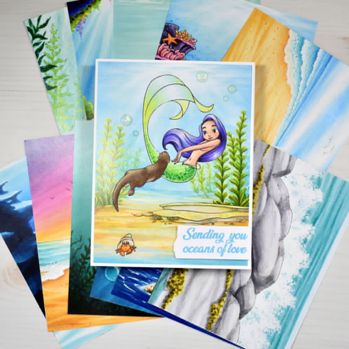 A2 Card Fronts - Tidewater Backdrops
