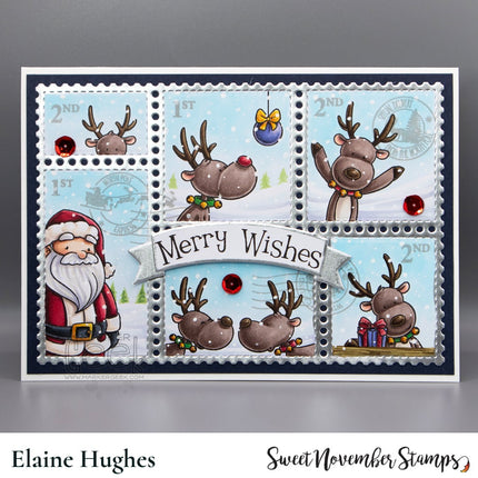 Clear Stamp Set - Postage Pals: Santa and Reindeer