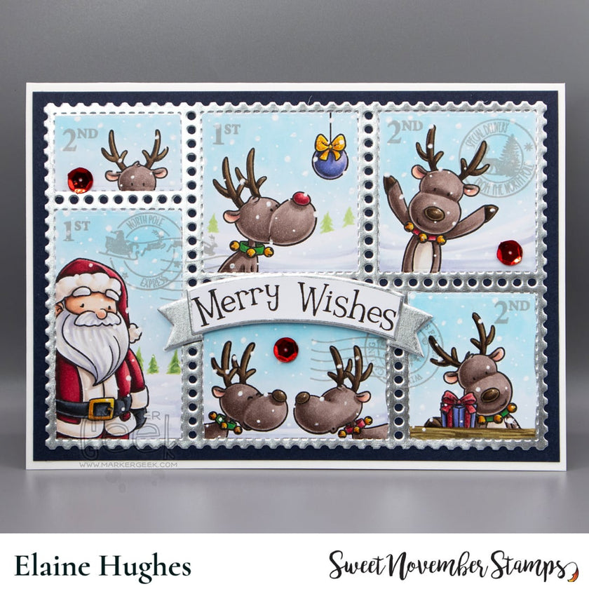 Clear Stamp Set - Postage Pals: Santa and Reindeer