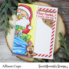 Load image into Gallery viewer, Digital Stamp - No Peeking: Santa
