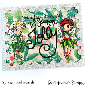 Clear Stamp Set - Mistletoe and Holly Fairies