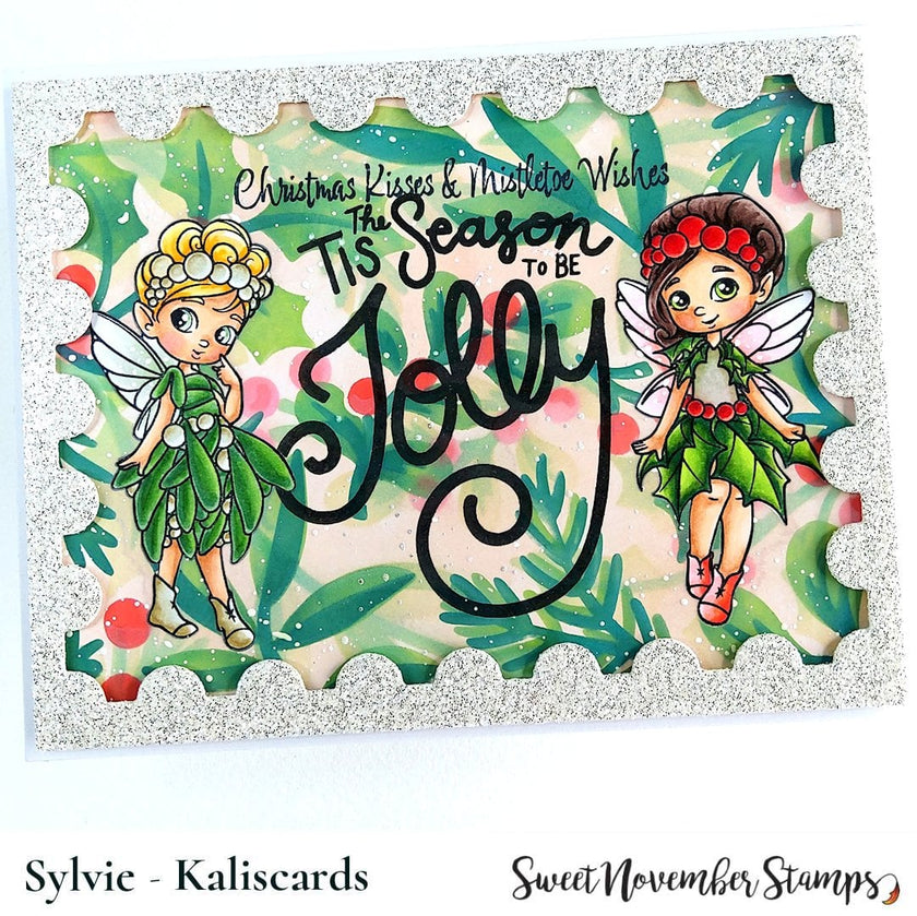 Clear Stamp Set - Mistletoe and Holly Fairies