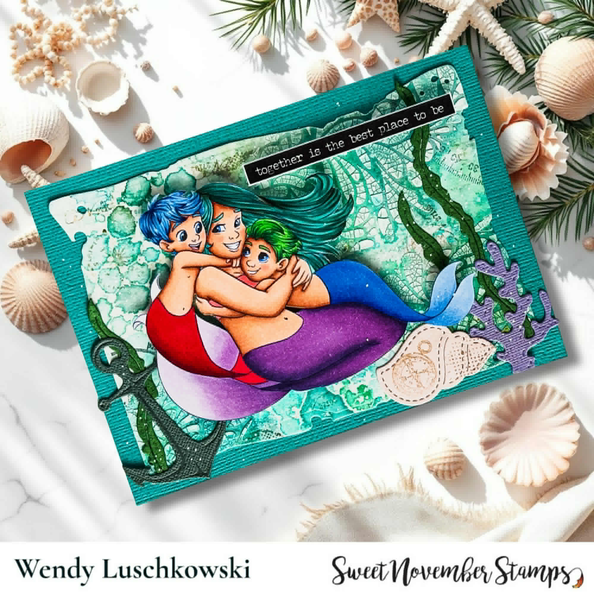 Digital Stamp - Mermazing Boy Mom